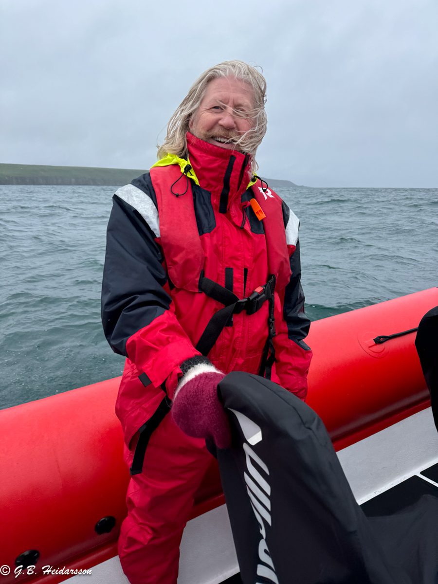 G.B. Heidarsson at sea in North Iceland