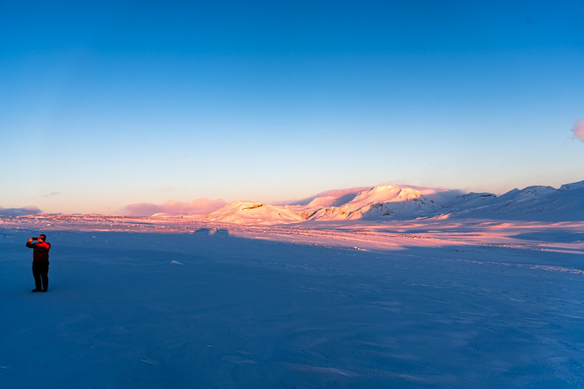 Winter sunrise in the highlands